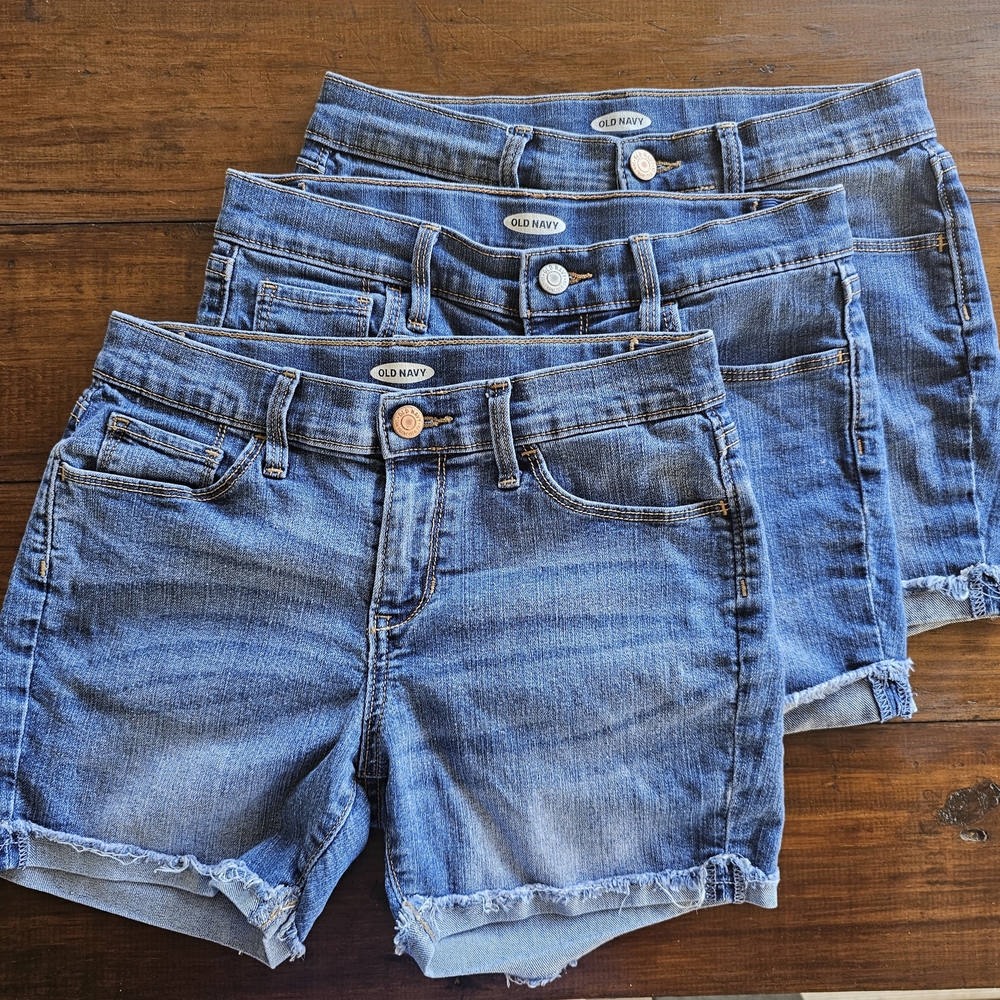Old Navy Girls Denim Shorts 3 for $10